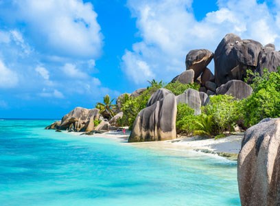 Strandurlaub auf der Seychellen Insel La Digue